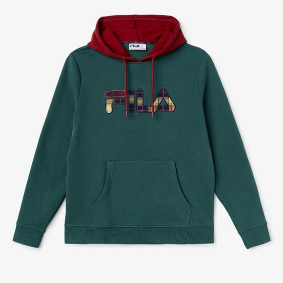 Fila L/XL/2XL Harnoop Pullover‎ Hoodie Green New Men - Picture 1 of 2